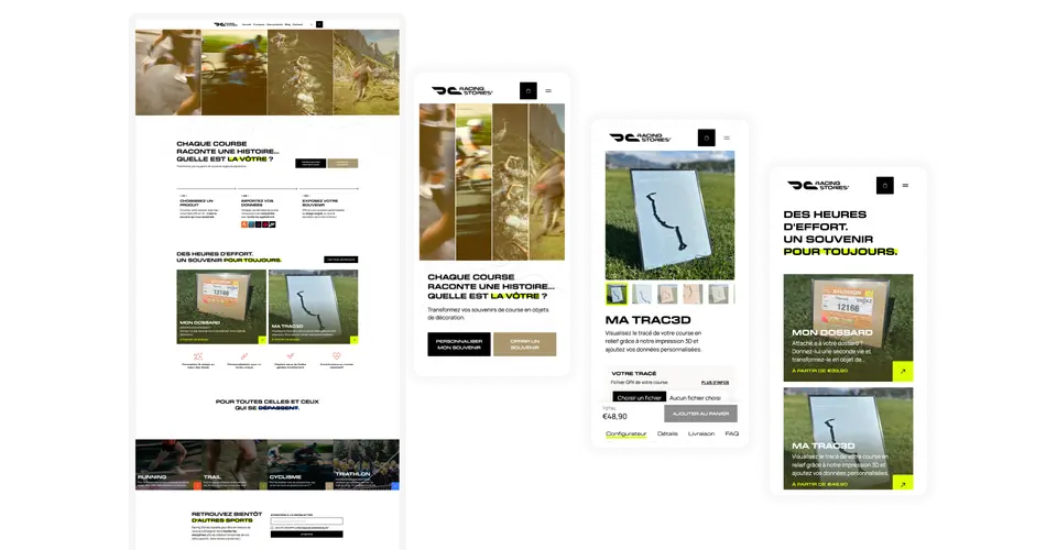 Aperçu du site Racing Stories